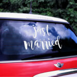 "Just Married" Bildekal 2