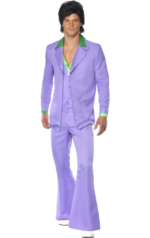 Lavender 1970's Suit Costume 1