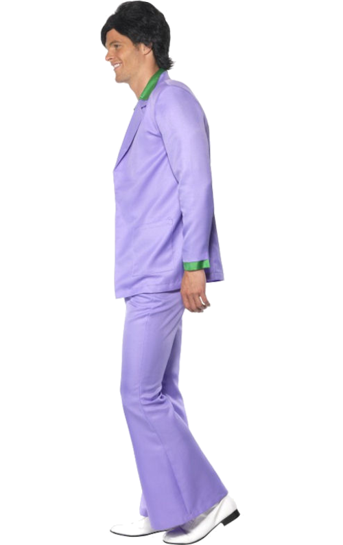 Lavender 1970's Suit Costume 3