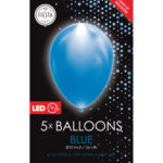 LED Ballonger Blå 30 cm 5-pack 2