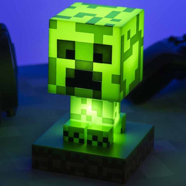 Minecraft Creeper 3D Lampa 1