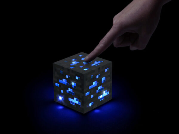 Minecraft Light-Up Diamond Ore Lamp 1