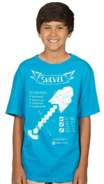 Minecraft Shovel Diagram T-shirt Barn 1