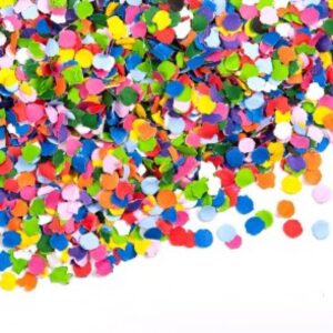 Papperskonfetti flerfärgad 100 gram 1