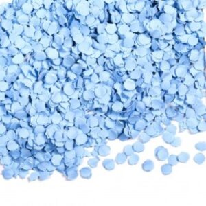 Papperskonfetti ljusblå 100 gram 1