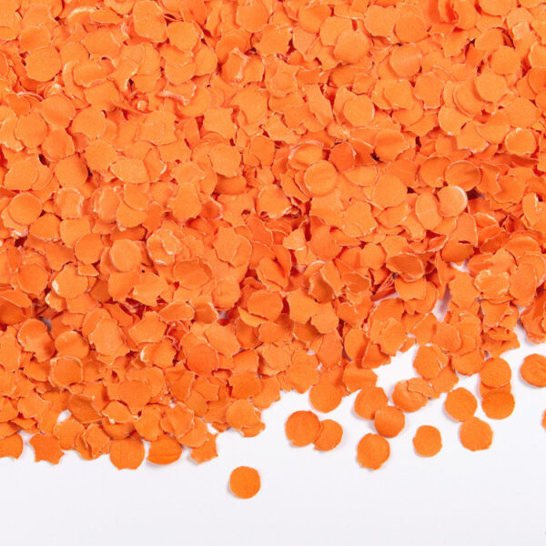 Papperskonfetti orange 100 gram 1