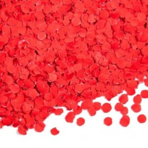 Papperskonfetti röd 100 gram 1