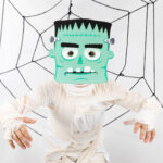 Pappersmasker Halloween Monster 24x23cm 6-pack 3