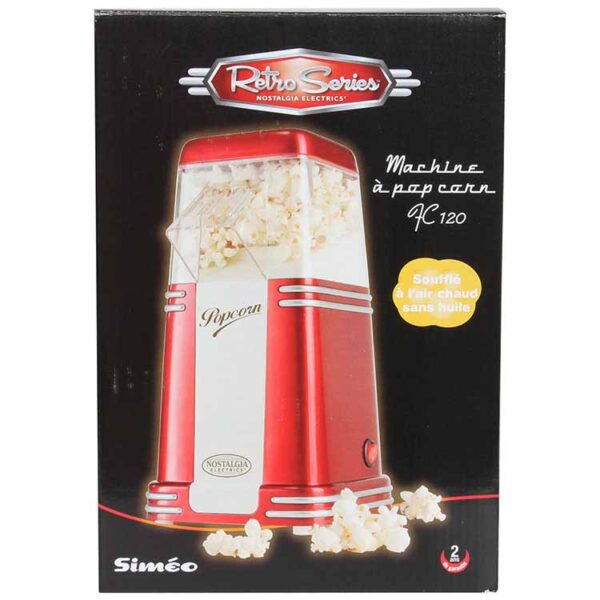 Retro Popcornmaskin Röd/Vit 3