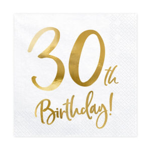 Servett 30 Birthday 20-pack 1