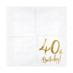 Servett 40 Birthday 20-pack 2