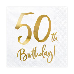 Servett 50 Birthday 20-pack 1