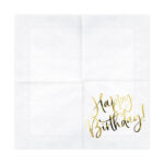 Servett Happy Birthday Vi & Guld 20-pack 4