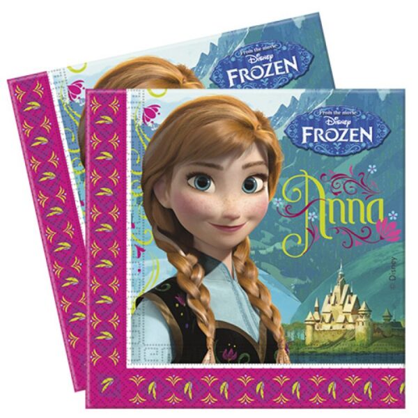 Servetter Frost / Frozen alpin Anna & Elsa 20-pack 2