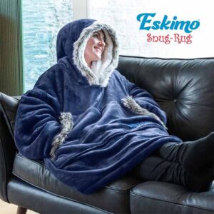 Snug Rug Eskimo Hoody Blanket Blå 1