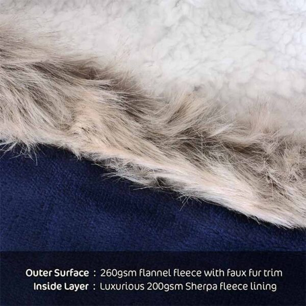 Snug Rug Eskimo Hoody Blanket Blå 4