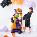 Stående Folieballong Halloweenhäxa 72x155cm 4
