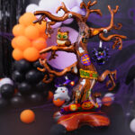 Stående Folieballong Halloweenträd 106x159cm 2