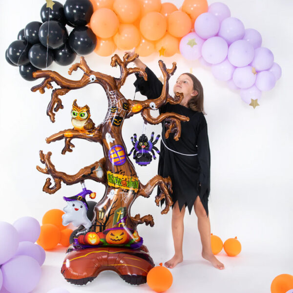 Stående Folieballong Halloweenträd 106x159cm 3