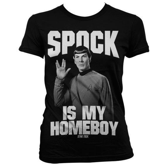 Star Trek Spock Is My Homeboy Girly T-Shirt 1