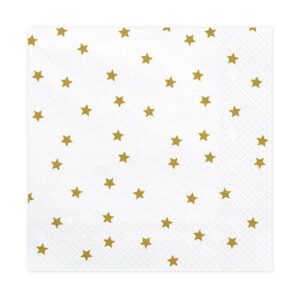 Stjärnor Guld Servett 20-pack 1