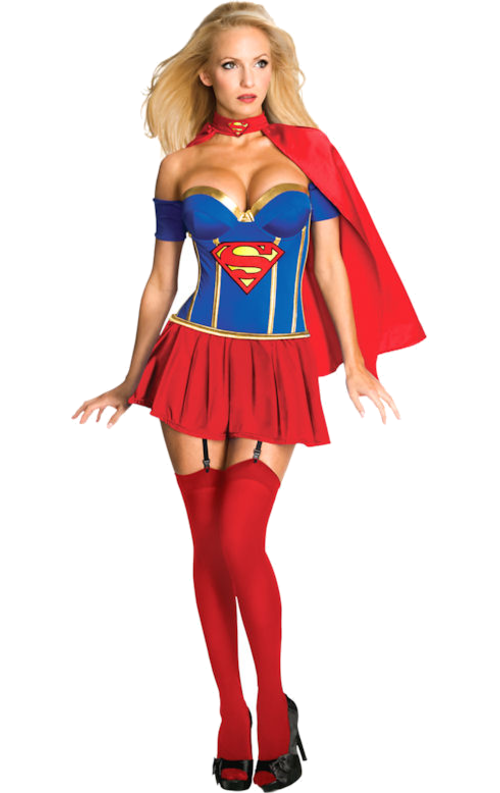 Supergirl Korsett Maskeraddräkt 1