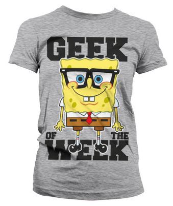 SvampBob Geek Of The Week Dam T-Shirt 1