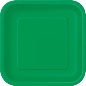 Tallrikar fyrkantiga gröna 14-pack 1