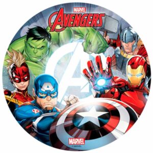 Tårtbild coola Avengers 20 cm 1