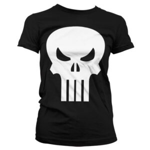 The Punisher Skull Girly T-Shirt (Svart) 1