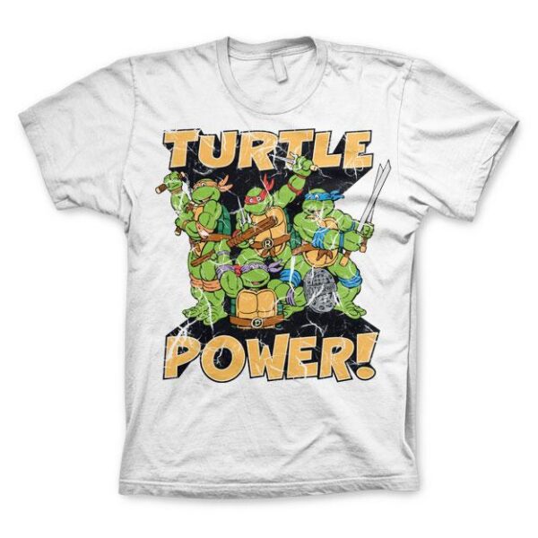 TMNT - Turtle Power! T-Shirt Vit 1