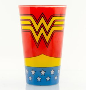 Wonder Woman Stort Färgat Glas 1
