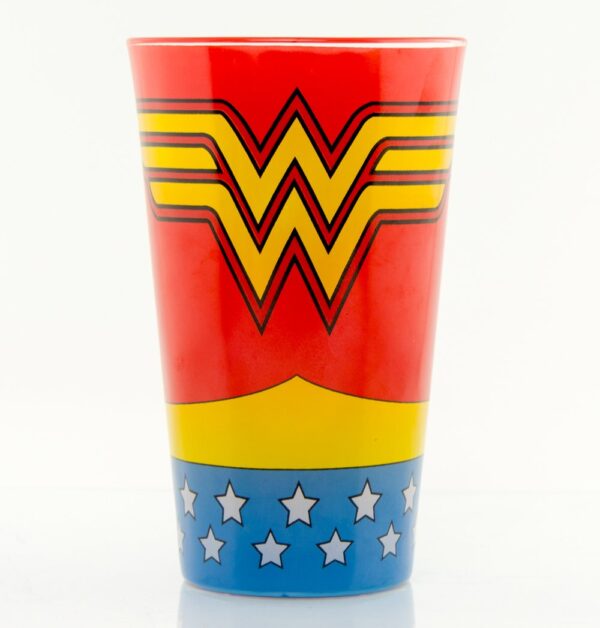 Wonder Woman Stort Färgat Glas 1