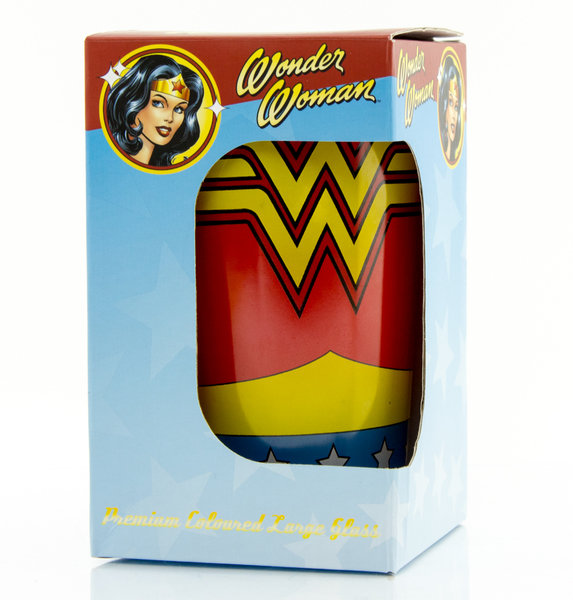 Wonder Woman Stort Färgat Glas 3