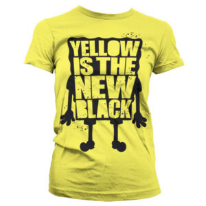Yellow Is The New Black Girly T-Shirt (Yellow) 1